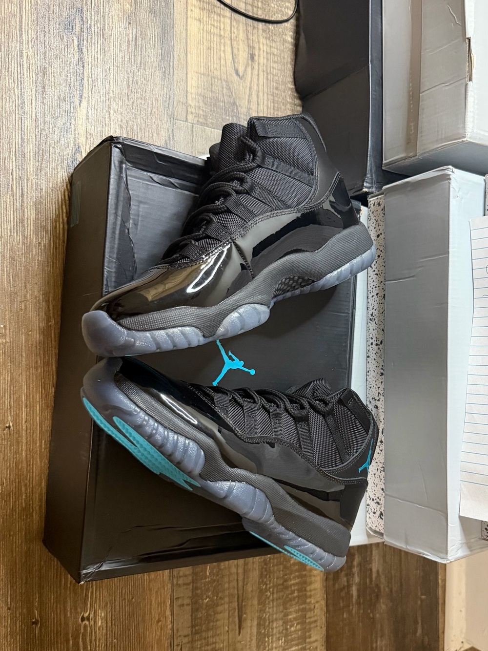 Air Jordan Retro 11 Low Men’s Sneakers - Black/Teal